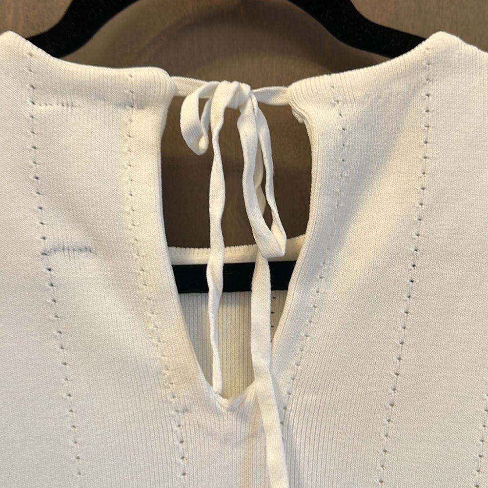 Rachel Roy Collection Ivory Knit Keyhole Back Size XL NWOT - Picture 7 of 11